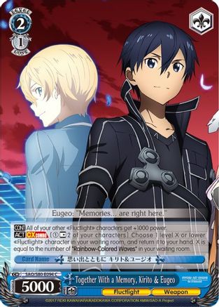 Together With a Memory, Kirito & Eugeo (SAO/S80-E094 C) - Sword Art Online -Alicization- Vol.2