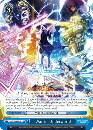 War of Underworld (SR) (SAO/S80-E096S SR) - Sword Art Online -Alicization- Vol.2