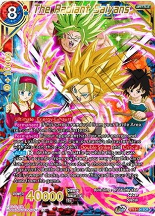 The Radiant Saiyans (BT15-154) - Saiyan Showdown Foil