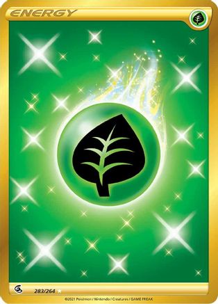 Grass Energy (Secret) 283/264  - Holofoil SWSH08 Fusion Strike - Secret Rare