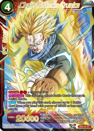 Chain Attack Trunks (Gold Stamped) (SD2-05) - Mythic Booster Foil