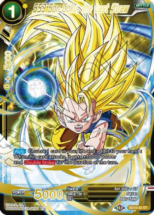 SS3 Son Goku, the Last Straw (Gold Stamped) (SD10-02) - Mythic Booster Foil