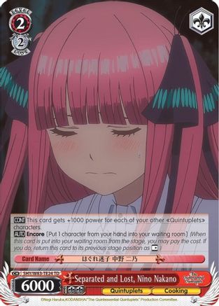 Separated and Lost, Nino Nakano (5HY/W83-TE24 TD) - The Quintessential Quintuplets