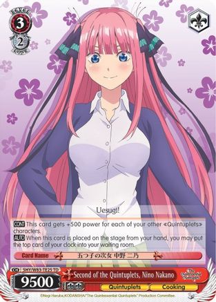 Second of the Quintuplets, Nino Nakano (5HY/W83-TE25 TD) - The Quintessential Quintuplets