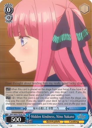 Hidden Kindness, Nino Nakano (5HY/W83-TE28 TD) - The Quintessential Quintuplets