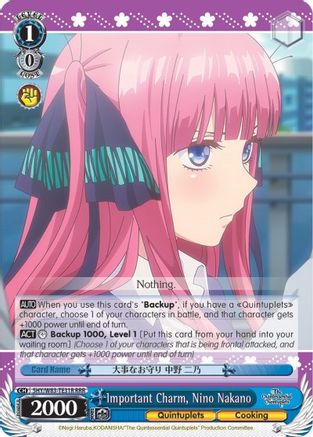 Important Charm, Nino Nakano (RRR) (5HY/W83-TE31R RRR) - The Quintessential Quintuplets
