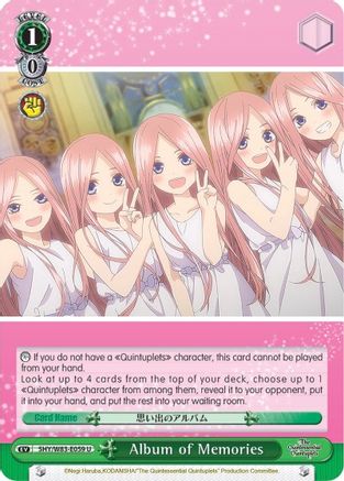 Album of Memories (5HY/W83-E059 U) - The Quintessential Quintuplets