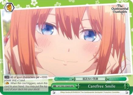 Carefree Smile (RRR) (5HY/W83-E060R RRR) - The Quintessential Quintuplets