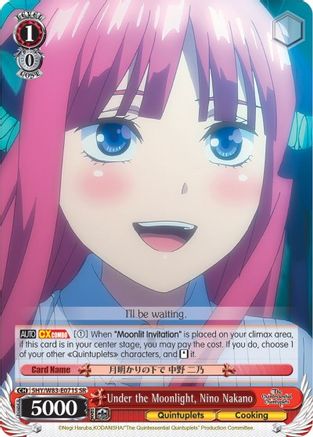 Under the Moonlight, Nino Nakano (SR) (5HY/W83-E071S SR) - The Quintessential Quintuplets