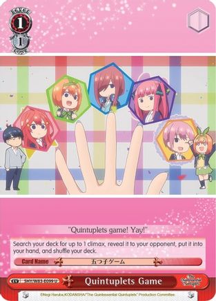 Quintuplets Game (5HY/W83-E099 U) - The Quintessential Quintuplets