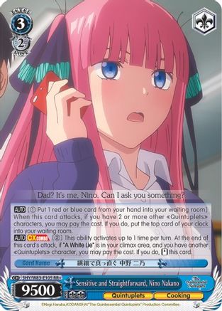 Sensitive and Straightforward, Nino Nakano (5HY/W83-E105 RR+) - The Quintessential Quintuplets