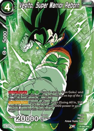 Vegito, Super Warrior Reborn (P-065) - Mythic Booster