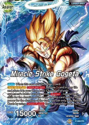Son Goku & Vegeta // Miracle Strike Gogeta (P-069) - Mythic Booster