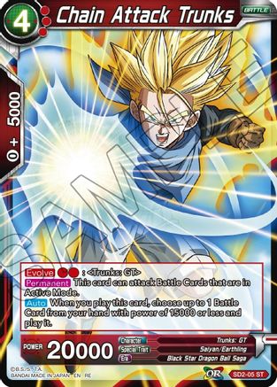 Chain Attack Trunks (SD2-05) - Mythic Booster