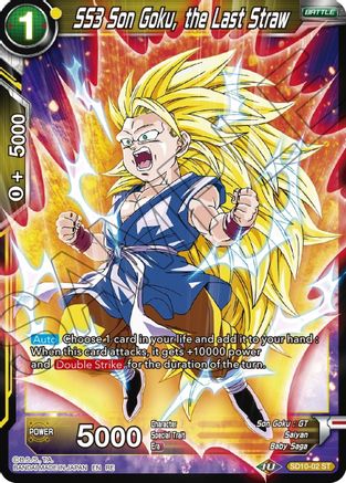 SS3 Son Goku, the Last Straw (SD10-02) - Mythic Booster