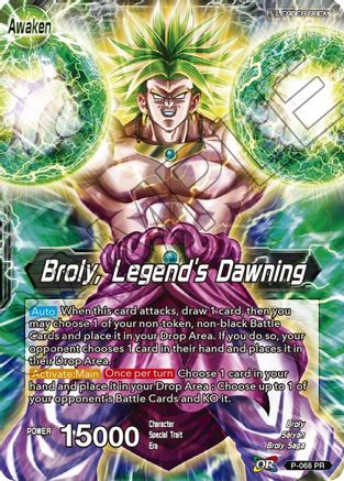 Broly // Broly, Legend's Dawning (P-068) - Mythic Booster