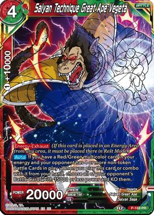 Saiyan Technique Great Ape Vegeta (P-169) - Mythic Booster