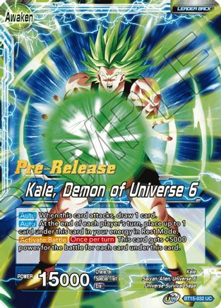 Kale // Kale, Demon of Universe 6 (BT15-032) - Saiyan Showdown PreRelease Cards