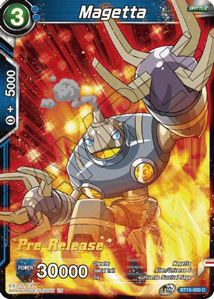 Magetta (BT15-050) - Saiyan Showdown PreRelease Cards