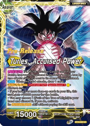 Turles // Turles, Accursed Power (BT15-092) - Saiyan Showdown PreRelease Cards