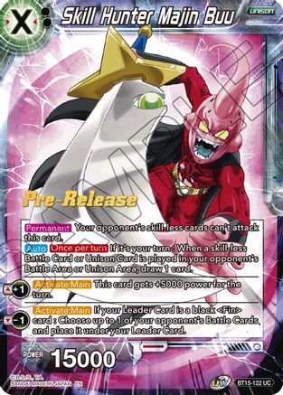 Skill Hunter Majin Buu (BT15-122) - Saiyan Showdown PreRelease Cards