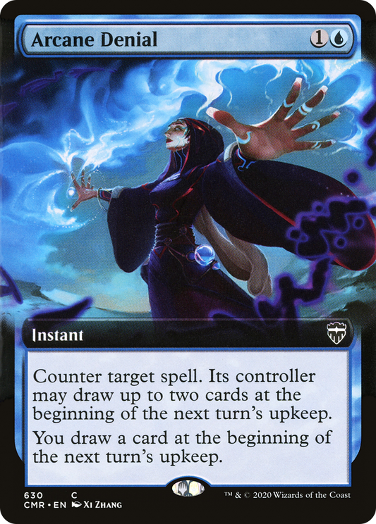 Arcane Denial (Extended Art) (CMR-630) - Commander Legends: (Extended Art) Foil