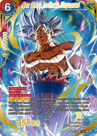 Son Goku, Instincts Surpassed (Gold Stamped) (P-198) - Mythic Booster Foil