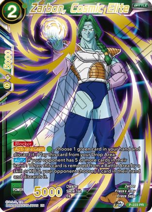 Zarbon, Cosmic Elite (Gold Stamped) (P-223) - Mythic Booster Foil