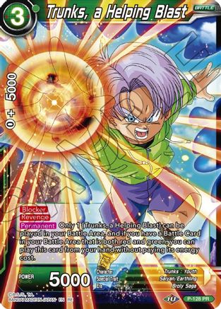 Trunks, a Helping Blast (P-128) - Mythic Booster
