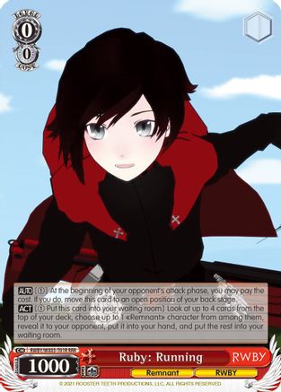 Ruby: Running (RRR) (RWBY/WX03-T01R RRR) - RWBY