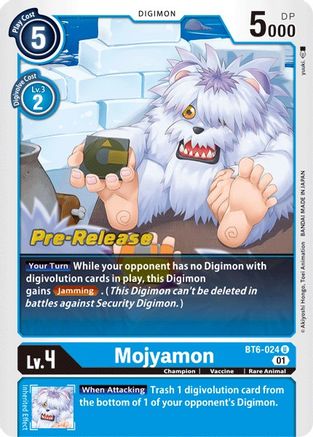 Mojyamon (BT6-024) - Double Diamond Pre-Release Cards Foil