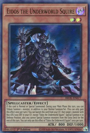 Eidos the Underworld Squire (BROL-EN077) - Brothers of Legend 1st Edition