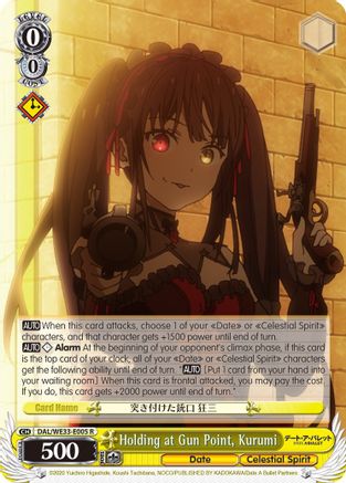 Holding at Gun Point, Kurumi (Parallel Foil) (DAL/WE33-E005 R) - Date A Bullet