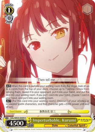 Imperturbable, Kurumi (DAL/WE33-E009 R) - Date A Bullet