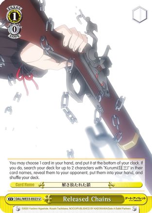 Released Chains (Parallel Foil) (DAL/WE33-E023 U) - Date A Bullet