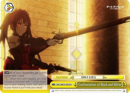 Confrontation of Black and White (Parallel Foil) (DAL/WE33-E024 R) - Date A Bullet