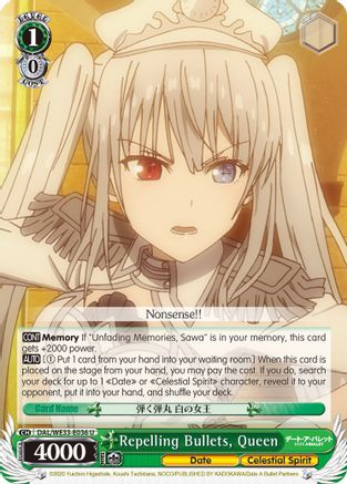 Repelling Bullets, Queen (DAL/WE33-E036 U) - Date A Bullet