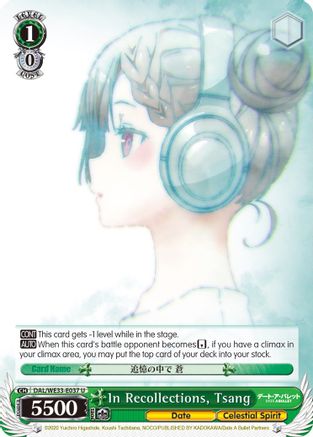 In Recollections, Tsang (DAL/WE33-E037 U) - Date A Bullet