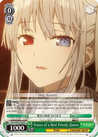 Traces of a Best Friend, Queen (DAL/WE33-E039 C) - Date A Bullet