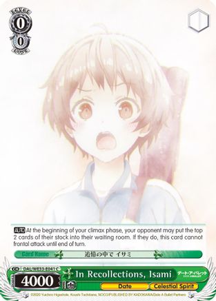 In Recollections, Isami (Parallel Foil) (DAL/WE33-E041 C) - Date A Bullet