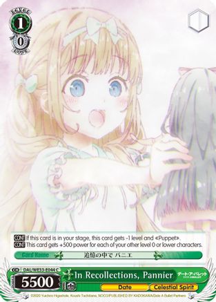 In Recollections, Pannier (DAL/WE33-E044 C) - Date A Bullet