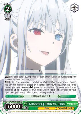 Overwhelming Difference, Queen (DAL/WE33-E046 C) - Date A Bullet