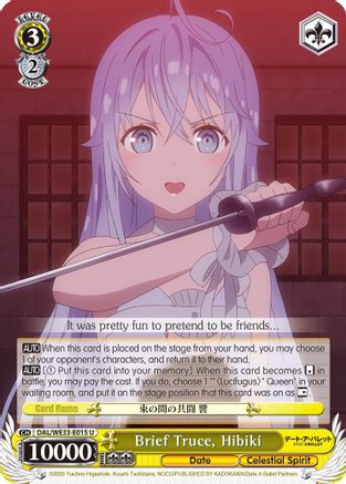 Brief Truce, Hibiki (Parallel Foil) (DAL/WE33-E015 U) - Date A Bullet