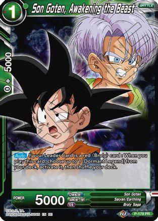 Son Goten, Awakening the Beast (P-179) - Mythic Booster