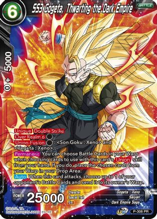SS3 Gogeta, Thwarting the Dark Empire (P-308) - Mythic Booster Foil