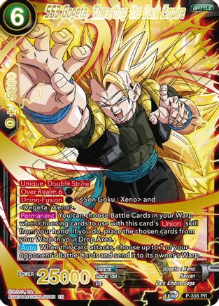 SS3 Gogeta, Thwarting the Dark Empire (Gold Stamped) (P-308) - Mythic Booster Foil