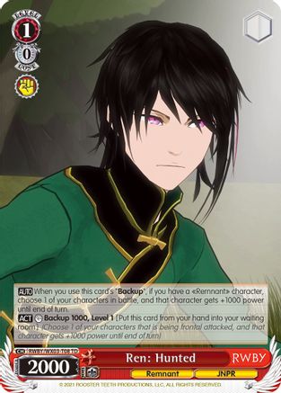 Ren: Hunted (RWBY/WX03-T08 TD) - RWBY