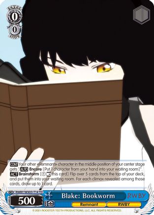 Blake: Bookworm (RWBY/WX03-T14 TD) - RWBY