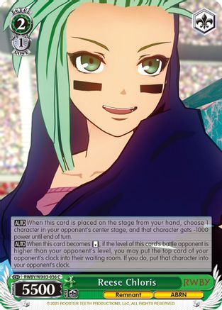 Reese Chloris (RWBY/WX03-036 C) - RWBY