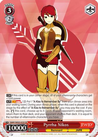 Pyrrha Nikos (SR) (RWBY/WX03-053S SR) - RWBY